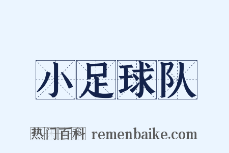 小足球队是什么意思的图片